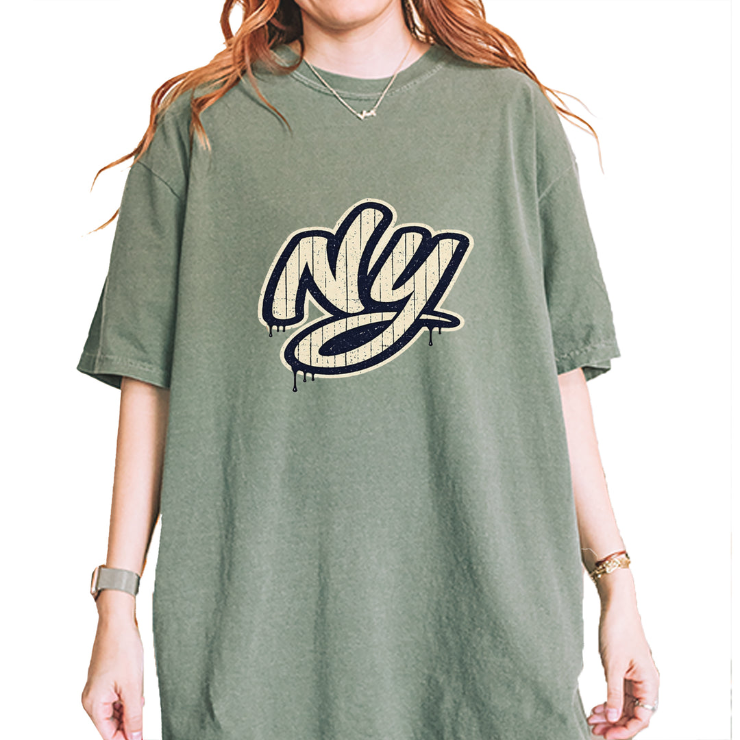 NYC New York City Grunge Street Vintage Soft Unisex T-shirt Moss