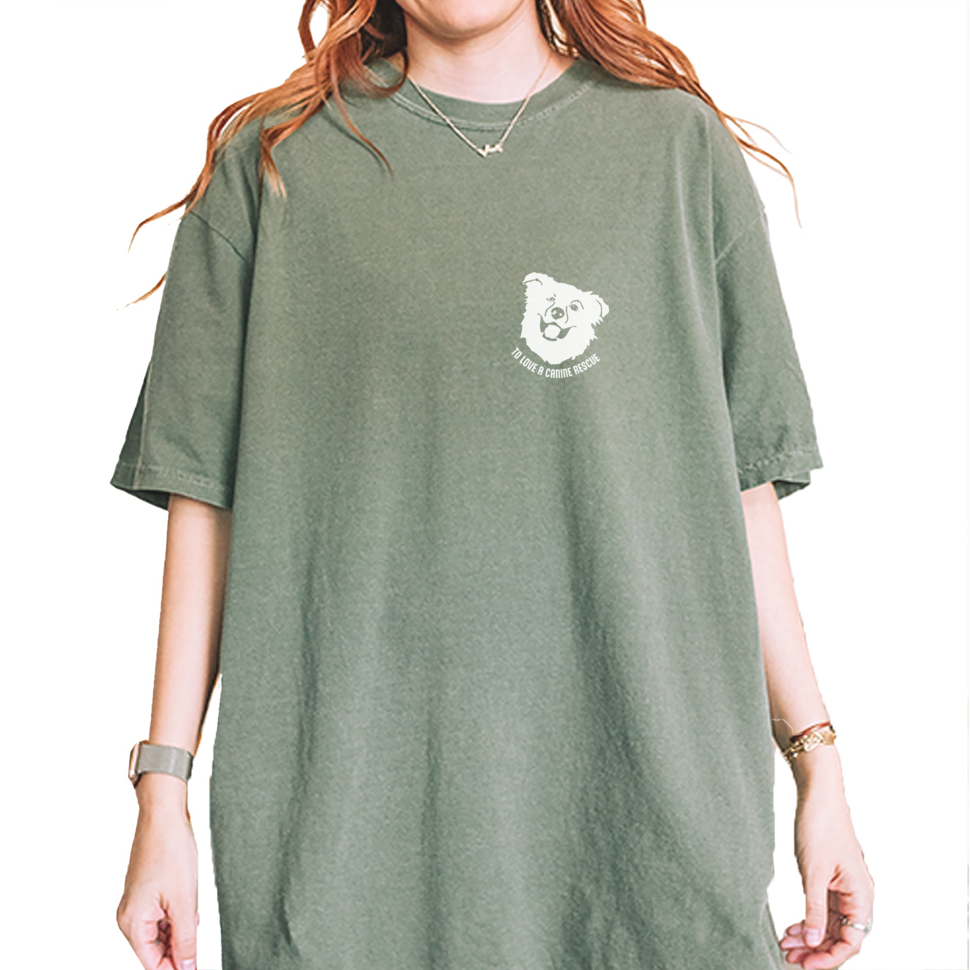TLC Chelsea's Barking Back Vintage Soft Unisex T-shirt Moss