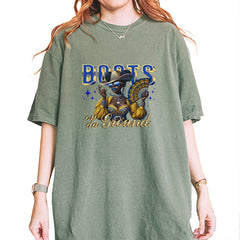 Boots On Da Ground Folding Fan Vintage Soft Unisex T-shirt Moss