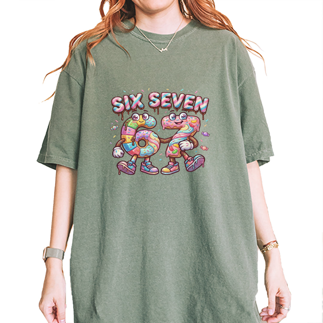 67 Candy Swirl Meme Vintage Soft Unisex T-shirt Moss
