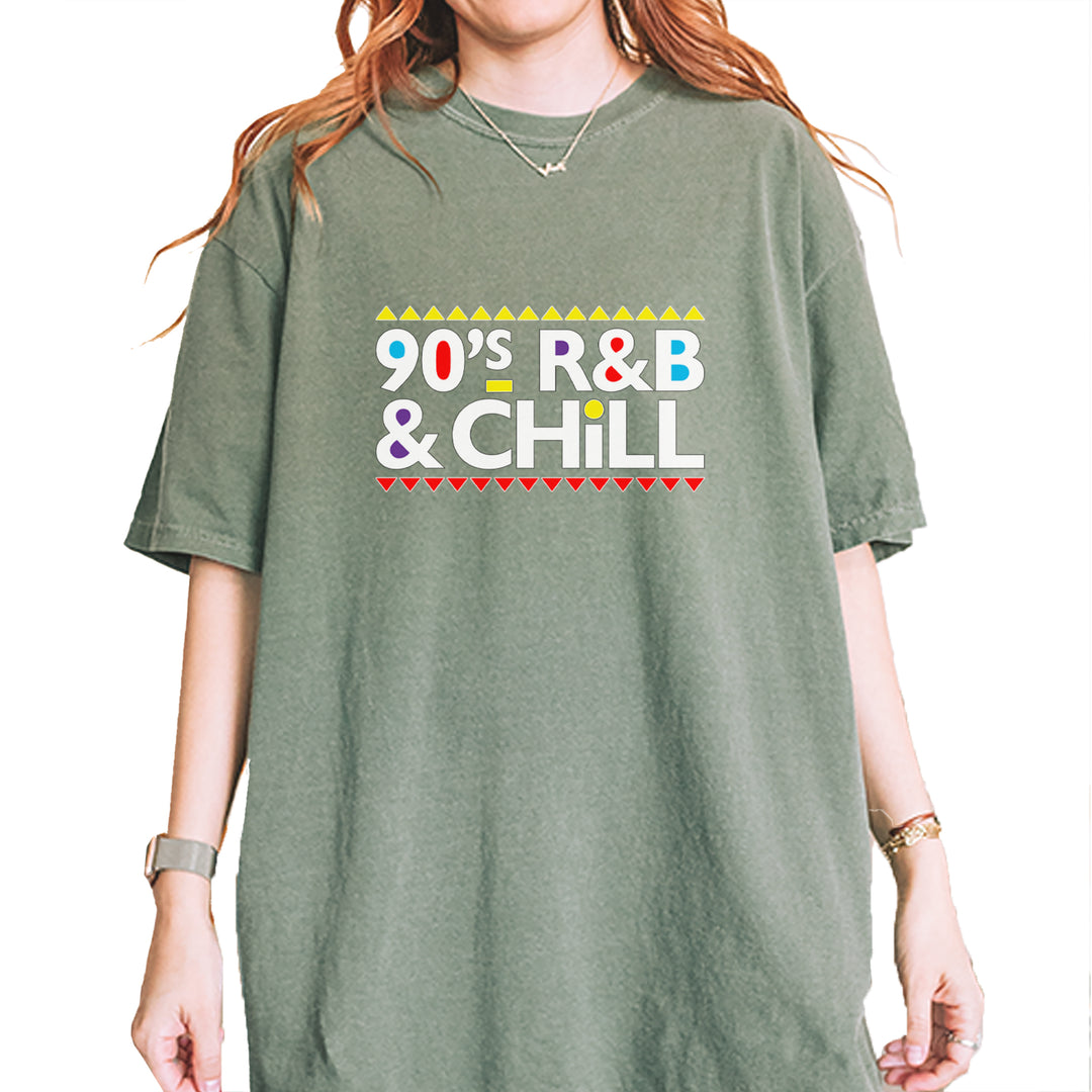 90s R&B and Chill Retro Throwback Vintage Soft Unisex T-shirt Moss