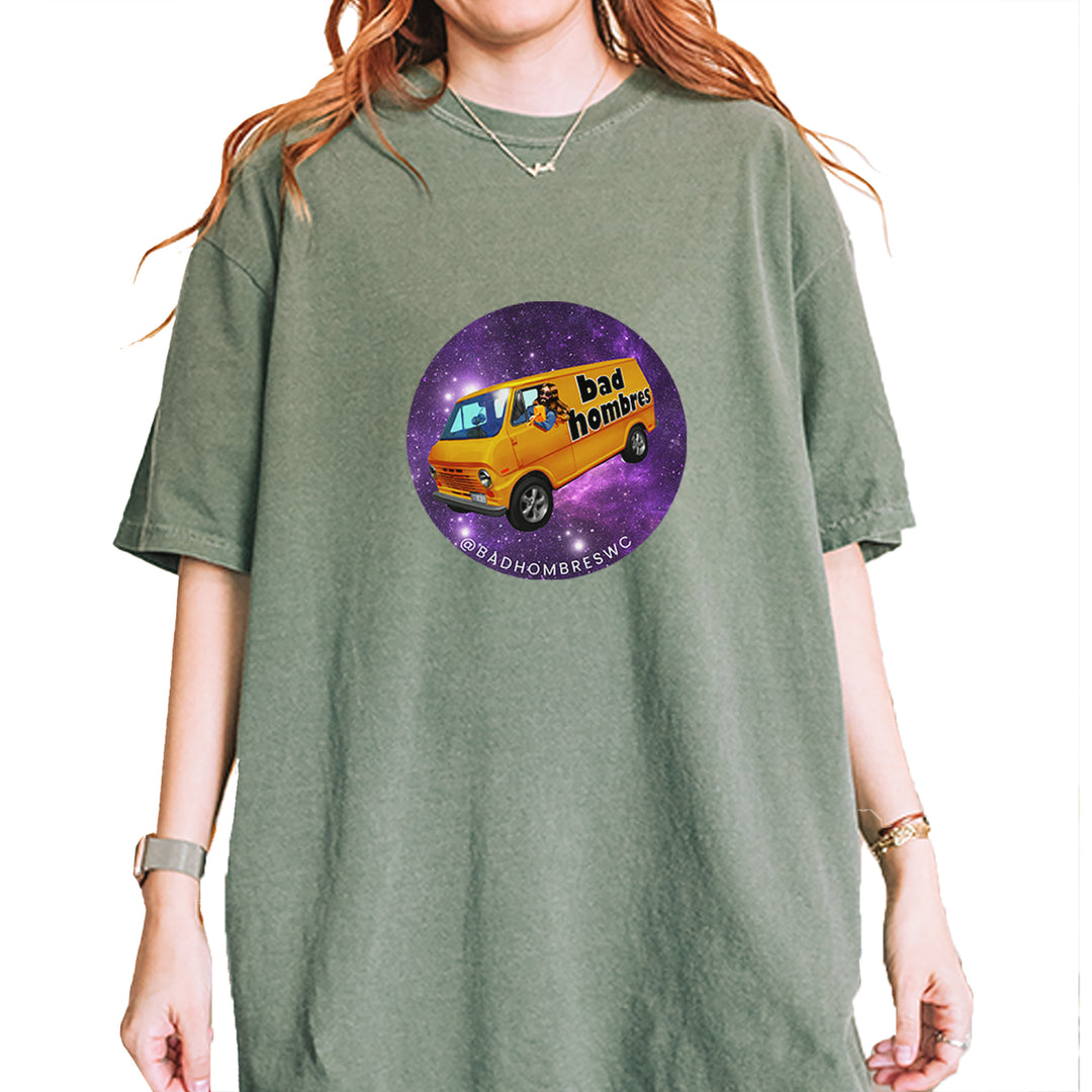 Bad Hombres Space West Chester Band Vintage Soft Unisex T-shirt Moss