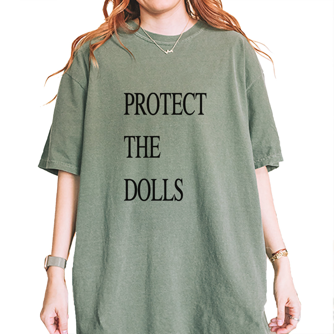 Protect The Dolls Equal Rights Vintage Soft Unisex T-shirt Moss