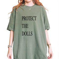 Protect The Dolls Equal Rights Vintage Soft Unisex T-shirt Moss