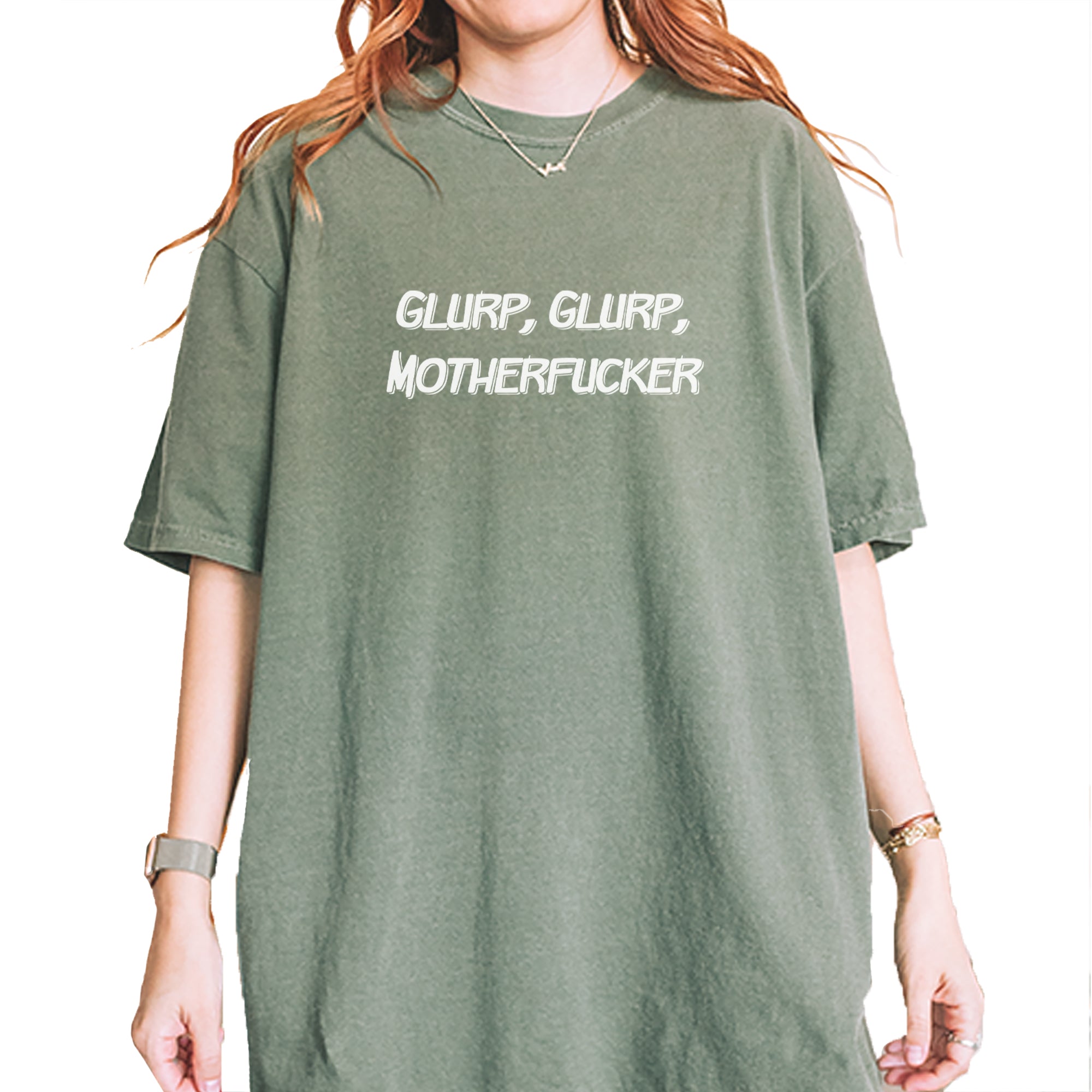 Glurp Glurp M-therf-cker Carl Vintage Soft Unisex T-shirt Moss
