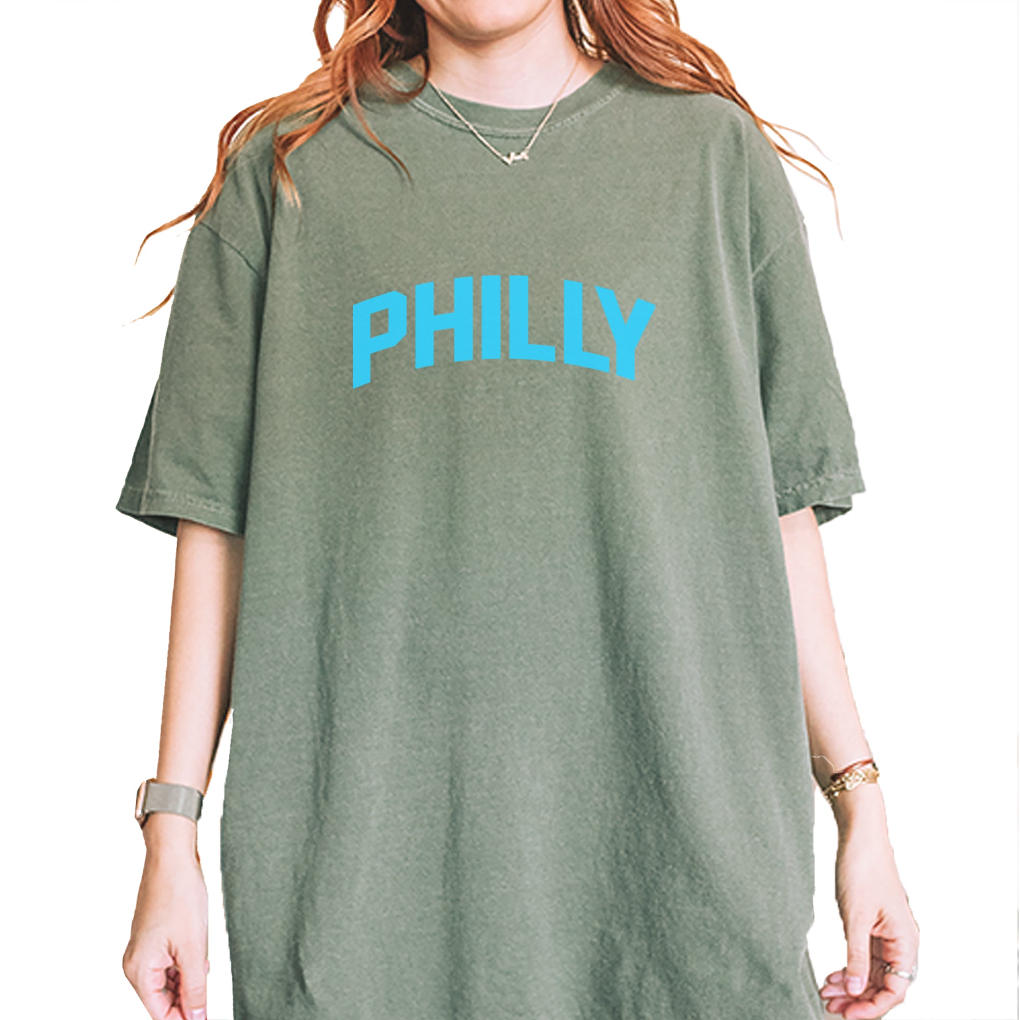 Philly Philadelphia Pride Vintage Soft Unisex T-shirt Moss