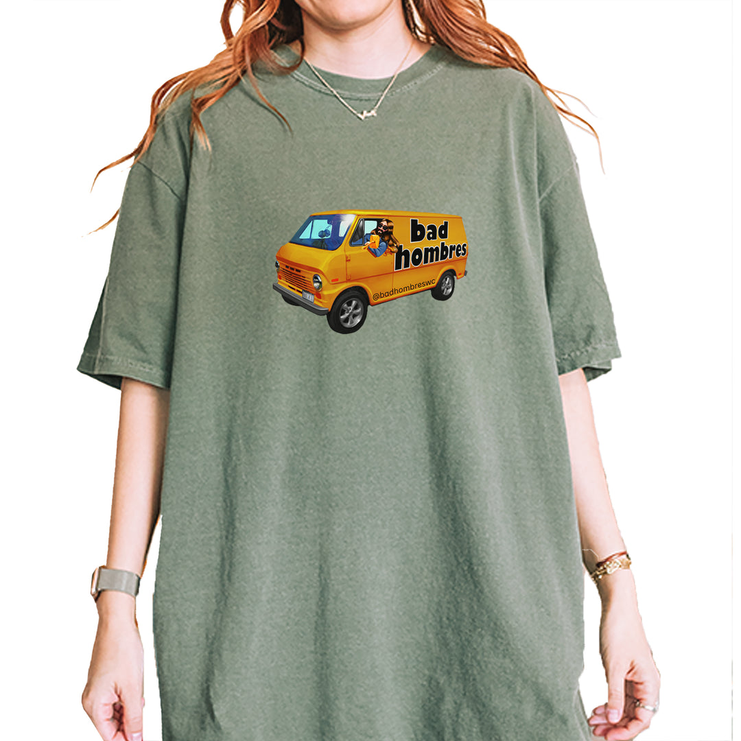 Bad Hombres Van West Chester Band Vintage Soft Unisex T-shirt Moss