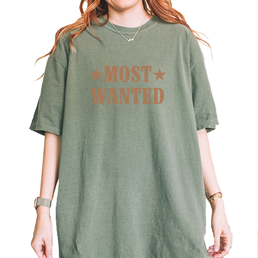 Most Wanted Cowboy Vintage Soft Unisex T-shirt Moss