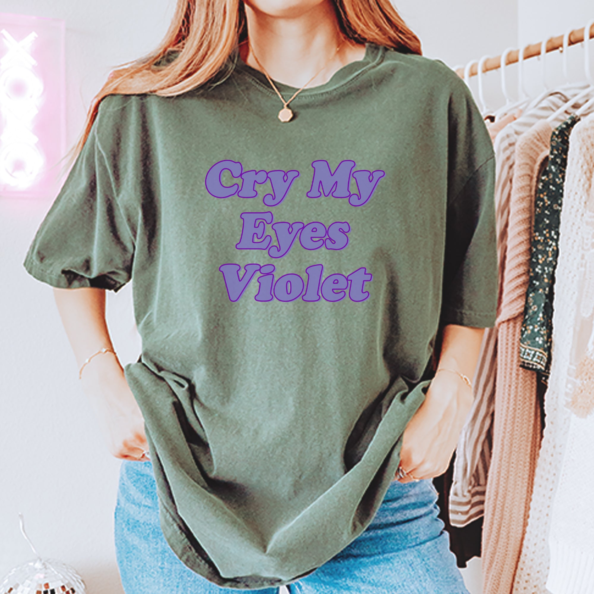 Cry My Eyes Violet Drama Queen Vintage Soft Unisex T-shirt 