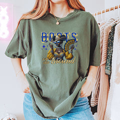 Boots On Da Ground Folding Fan Vintage Soft Unisex T-shirt 