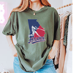 Atlanta Georgia Batter Up Vintage Soft Unisex T-shirt 