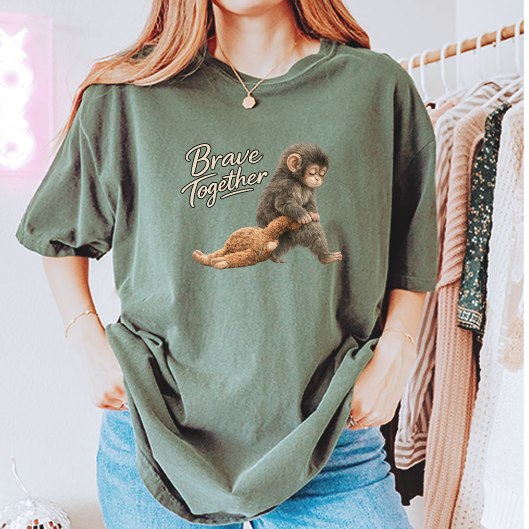 Punch Brave Together Stuffed Animal Vintage Soft Unisex T-shirt 