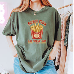 French Fries Are Finger Food IYKYK Vintage Soft Unisex T-shirt 
