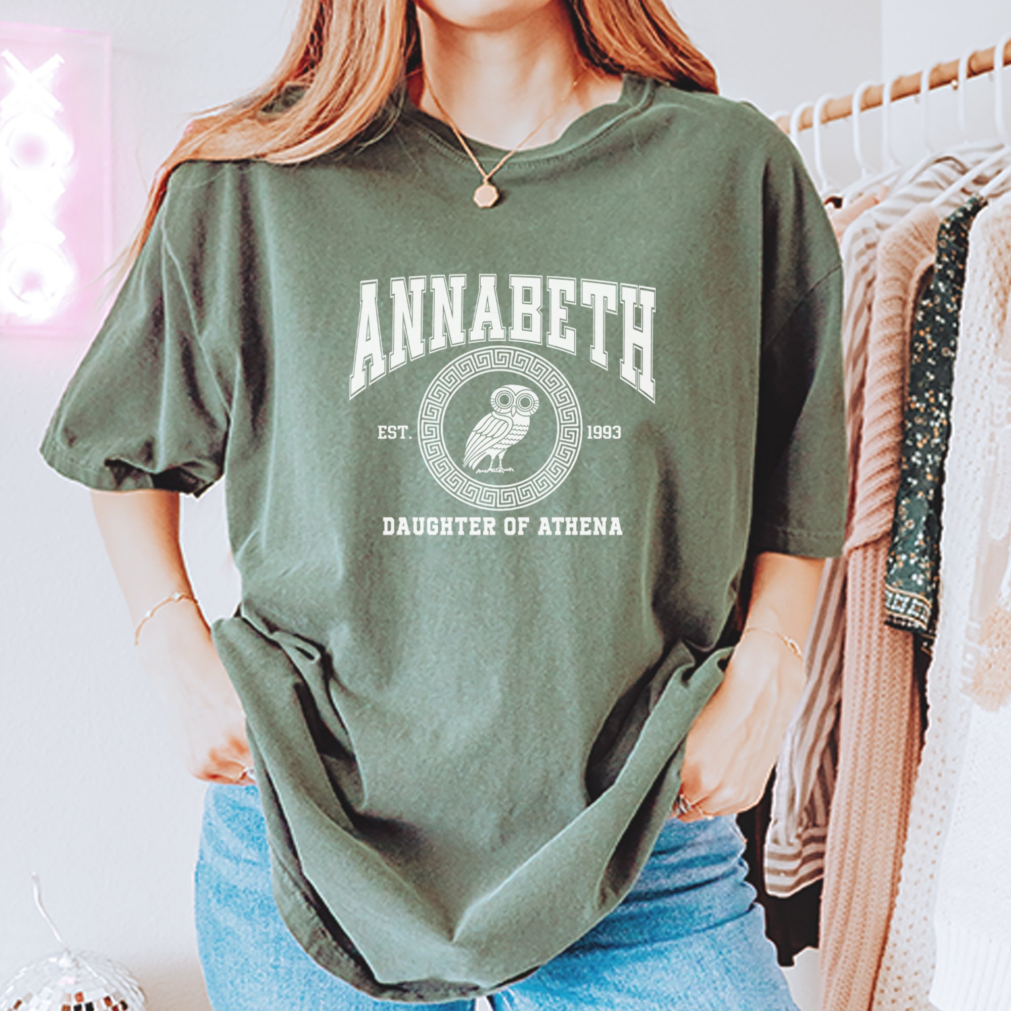Annabeth Daughter of Athena Owl Wisdom Vintage Soft Unisex T-shirt 