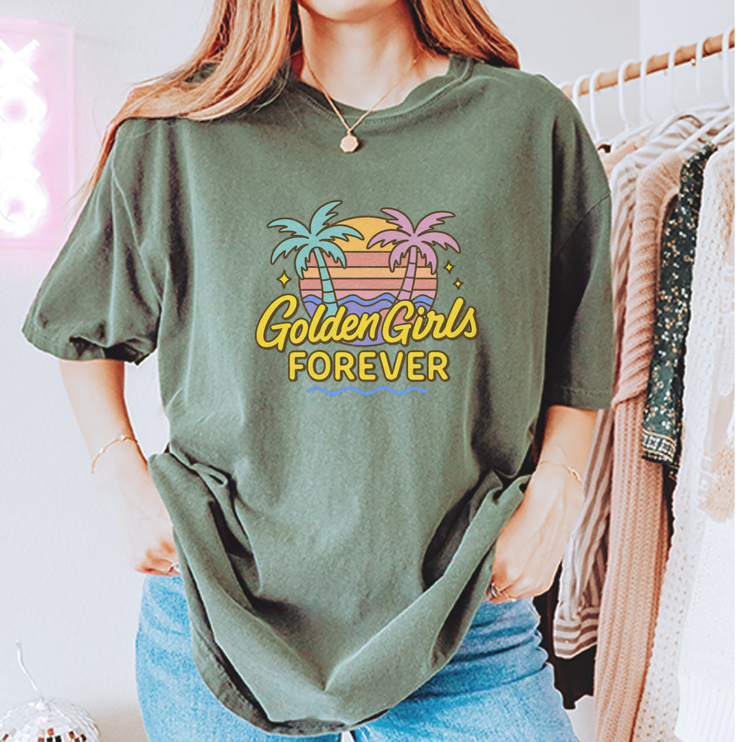 Golden Girls Forever Retro Sunset Vintage Soft Unisex T-shirt 