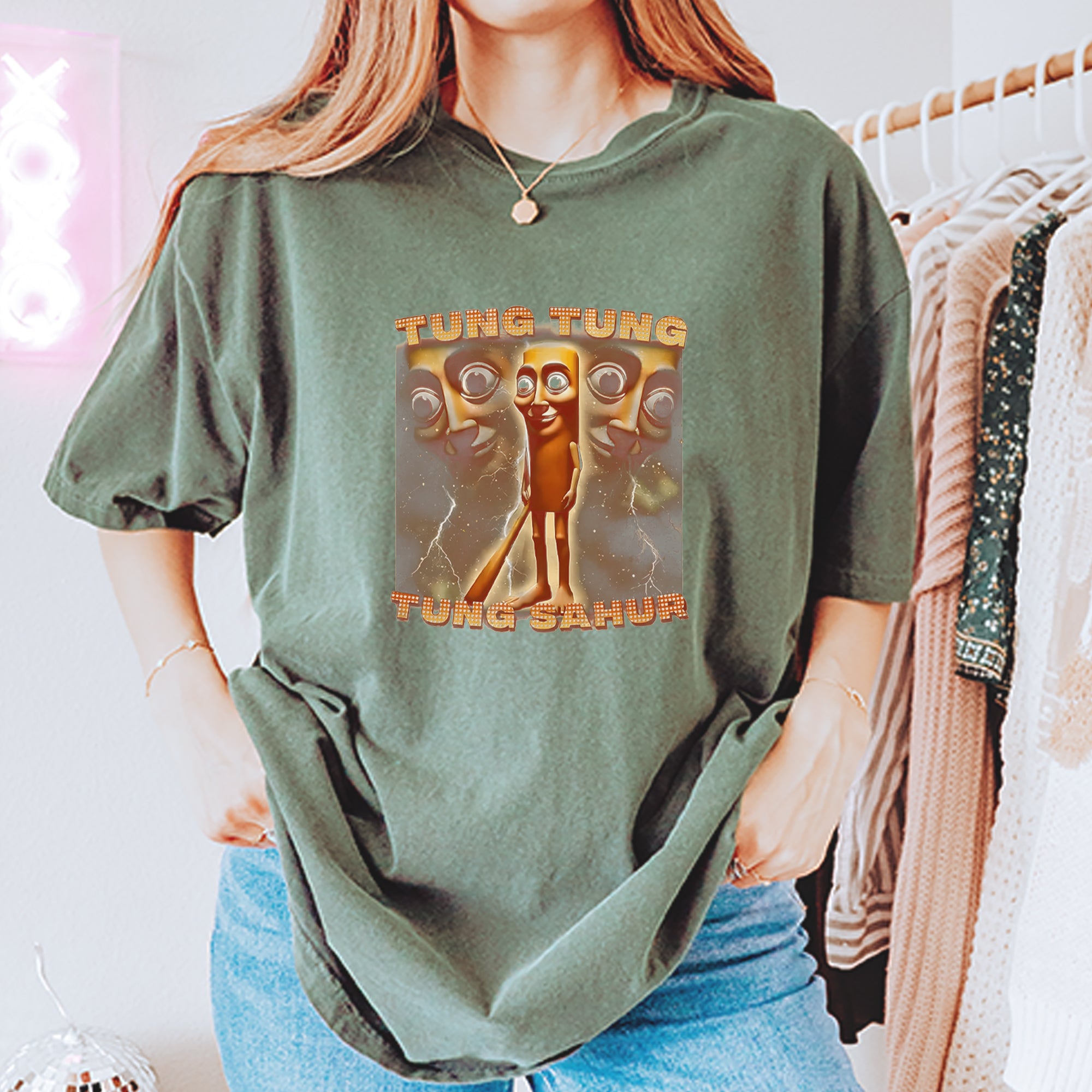 Tung Tung Tung Sahur Enforcer Vintage Soft Unisex T-shirt 