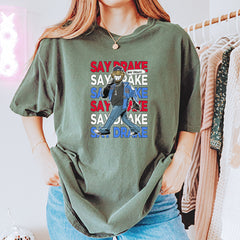 Say Drake Smiling Meme Mustard Vintage Soft Unisex T-shirt 