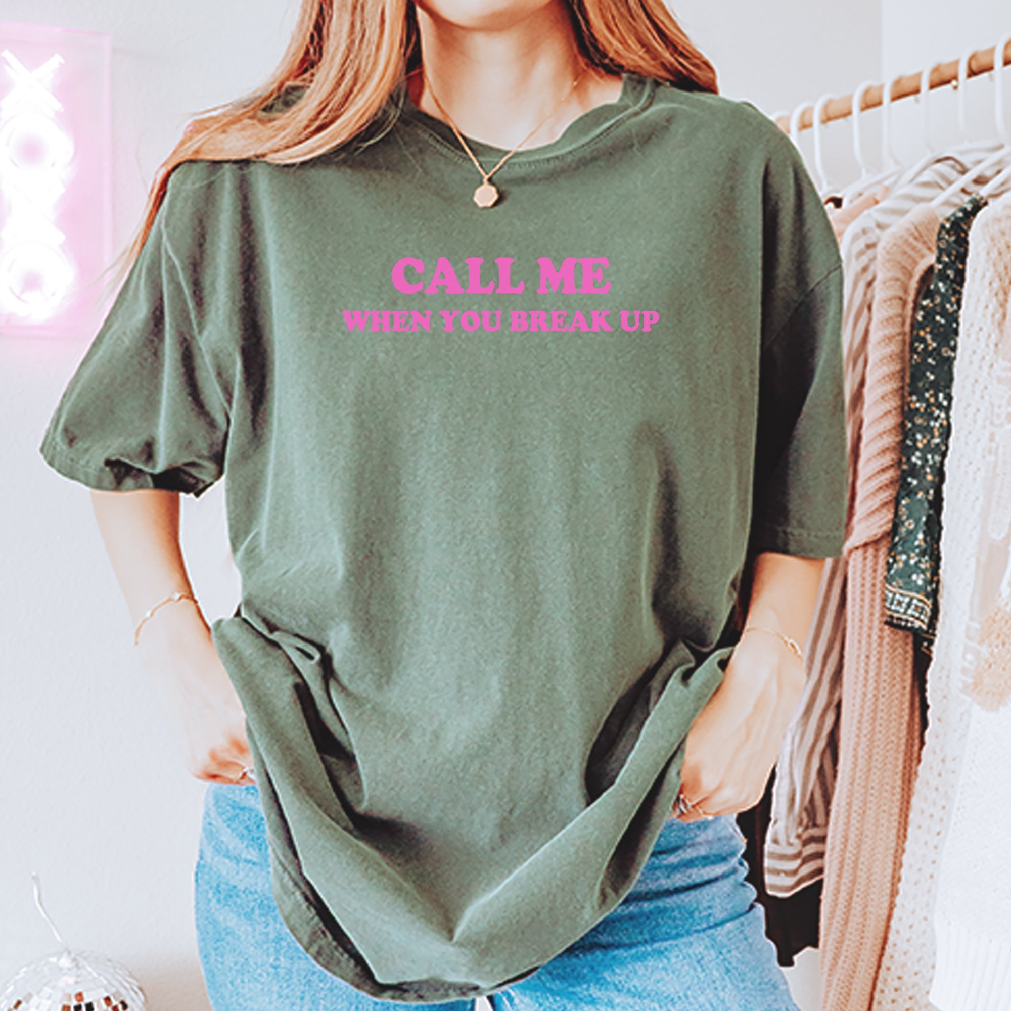 Call ME When You Break Up Vintage Soft Unisex T-shirt 