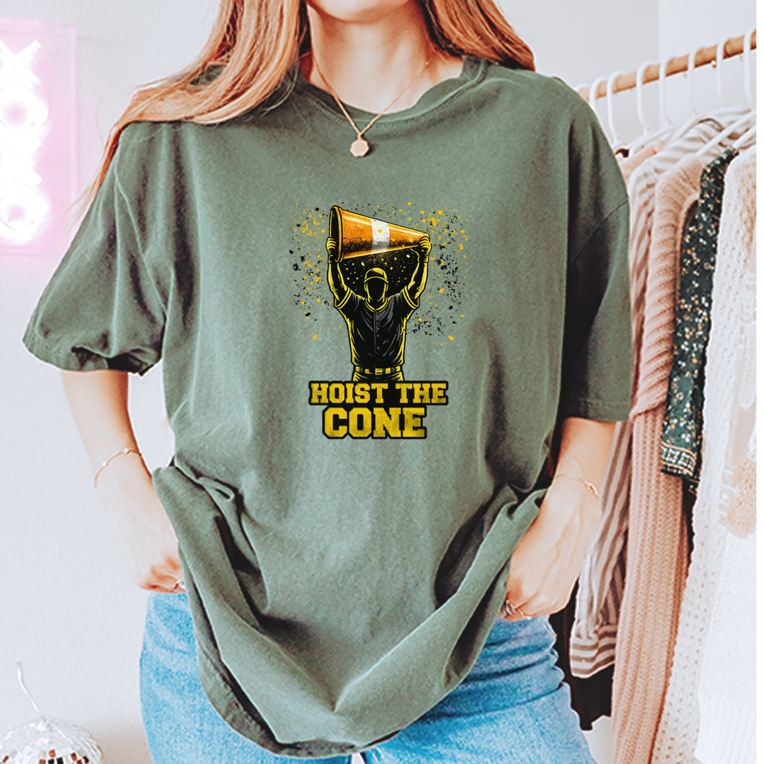 Hoist The Cone Pittsburgh Pride Vintage Soft Unisex T-shirt 