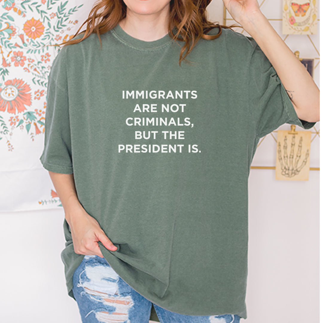 Immigrants Are Not Criminals Vintage Soft Unisex T-shirt 