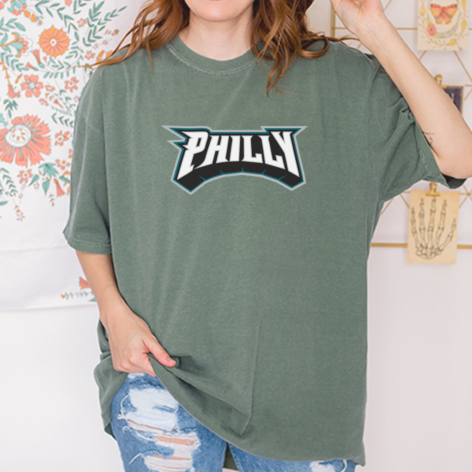 Philly Bold Block Throwback Vintage Soft Unisex T-shirt 