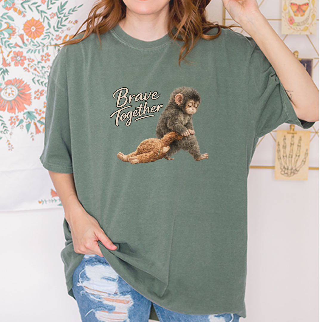 Punch Brave Together Stuffed Animal Vintage Soft Unisex T-shirt 