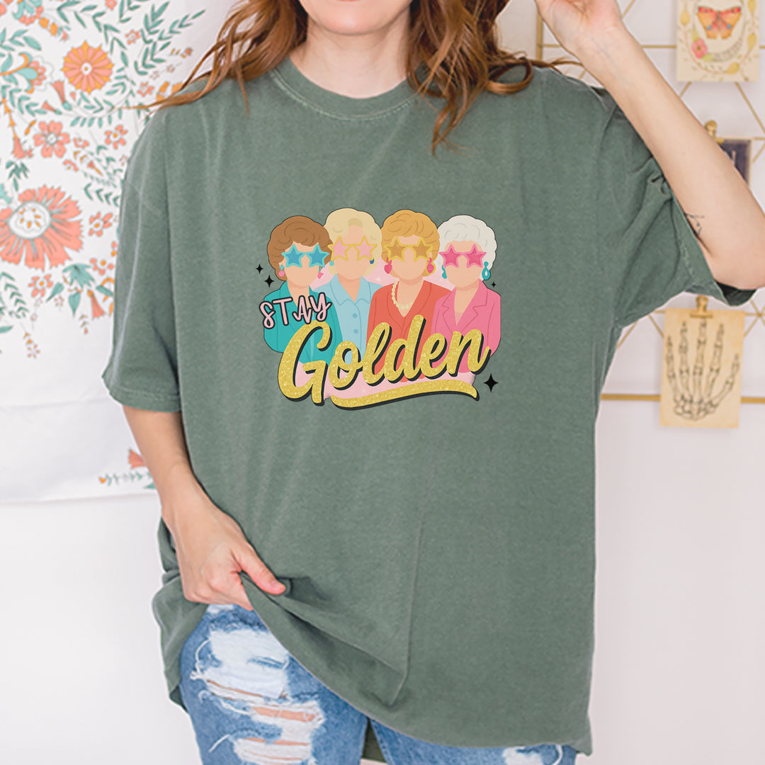 Stay Golden Girls Retro Vintage Soft Unisex T-shirt 