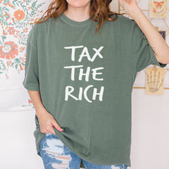 Tax the Rich Protest Wealth Inequality Vintage Soft Unisex T-shirt 