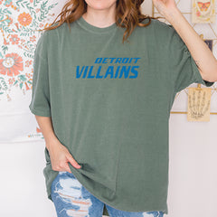 Detroit Villains Grit Football Vintage Soft Unisex T-shirt 