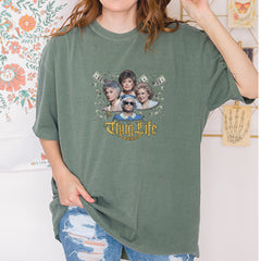 Golden Chain Thug Life Girls Vintage Soft Unisex T-shirt 