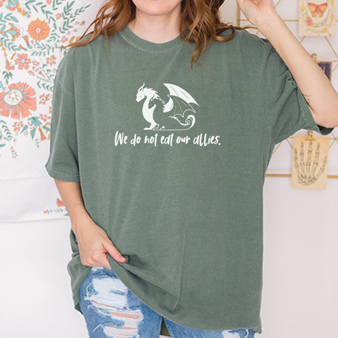 We Do Not Eat Our Allies Fourth Wing Basgiath Vintage Soft Unisex T-shirt 