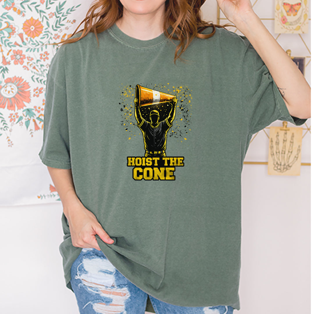 Hoist The Cone Pittsburgh Pride Vintage Soft Unisex T-shirt 