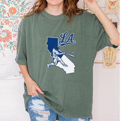 Los Angeles Baseball Batter Up Vintage Soft Unisex T-shirt 