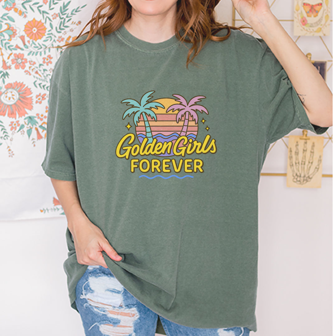 Golden Girls Forever Retro Sunset Vintage Soft Unisex T-shirt 