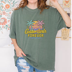 Golden Girls Forever Retro Sunset Vintage Soft Unisex T-shirt 