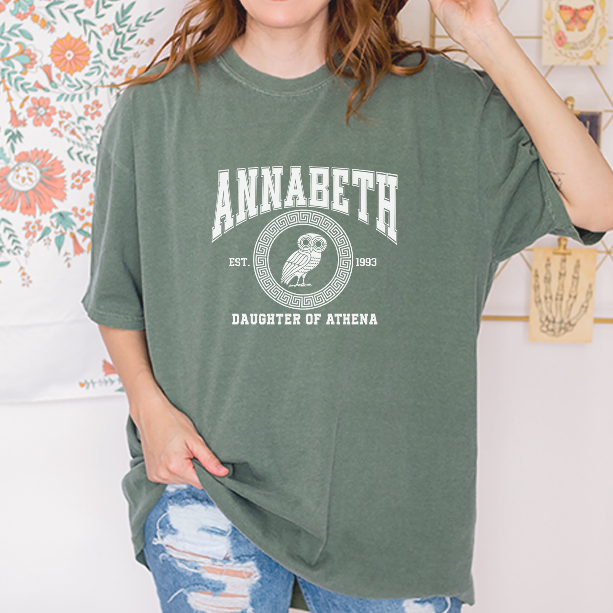 Annabeth Daughter of Athena Owl Wisdom Vintage Soft Unisex T-shirt 