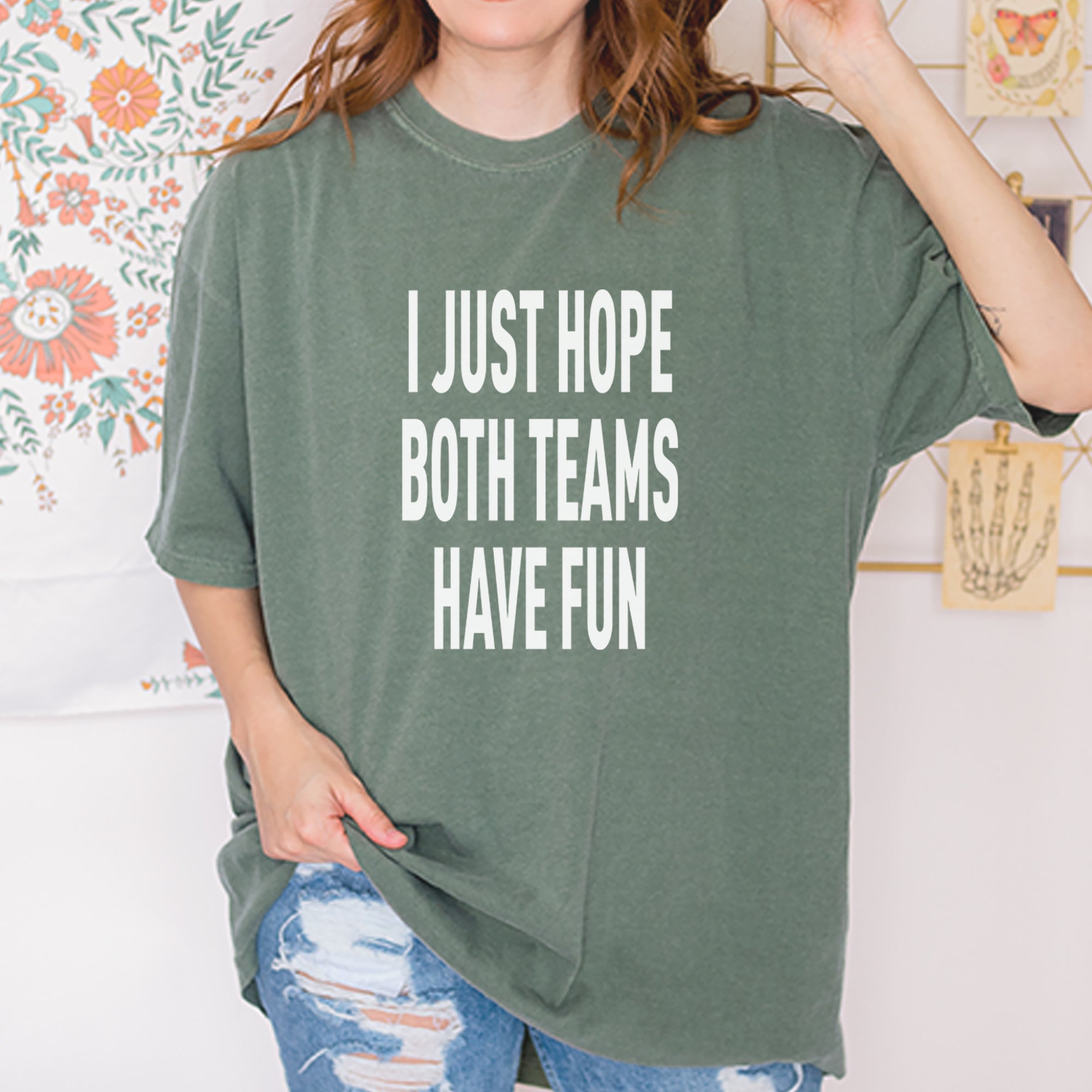 I Just Hope Both Teams Have Fun Sports Vintage Soft Unisex T-shirt 