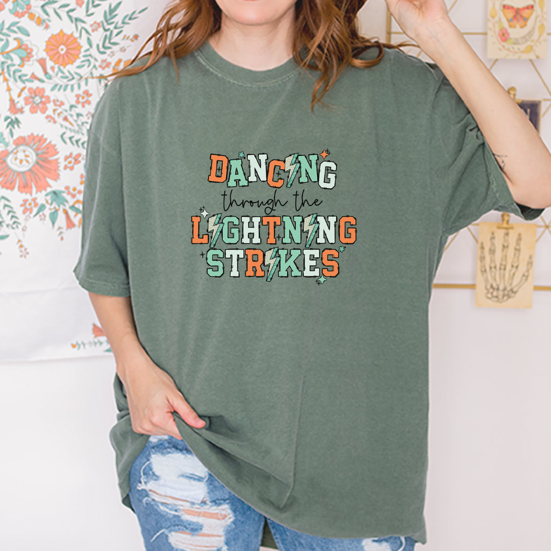Dancing Through The Lightning Strikes Vintage Soft Unisex T-shirt 