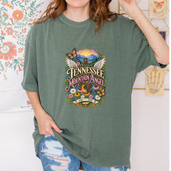 Tennessee Mountain Angel Wings Dolly Vintage Soft Unisex T-shirt 