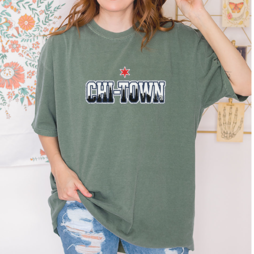 Chicago Chi-Town City Pride Vintage Soft Unisex T-shirt 