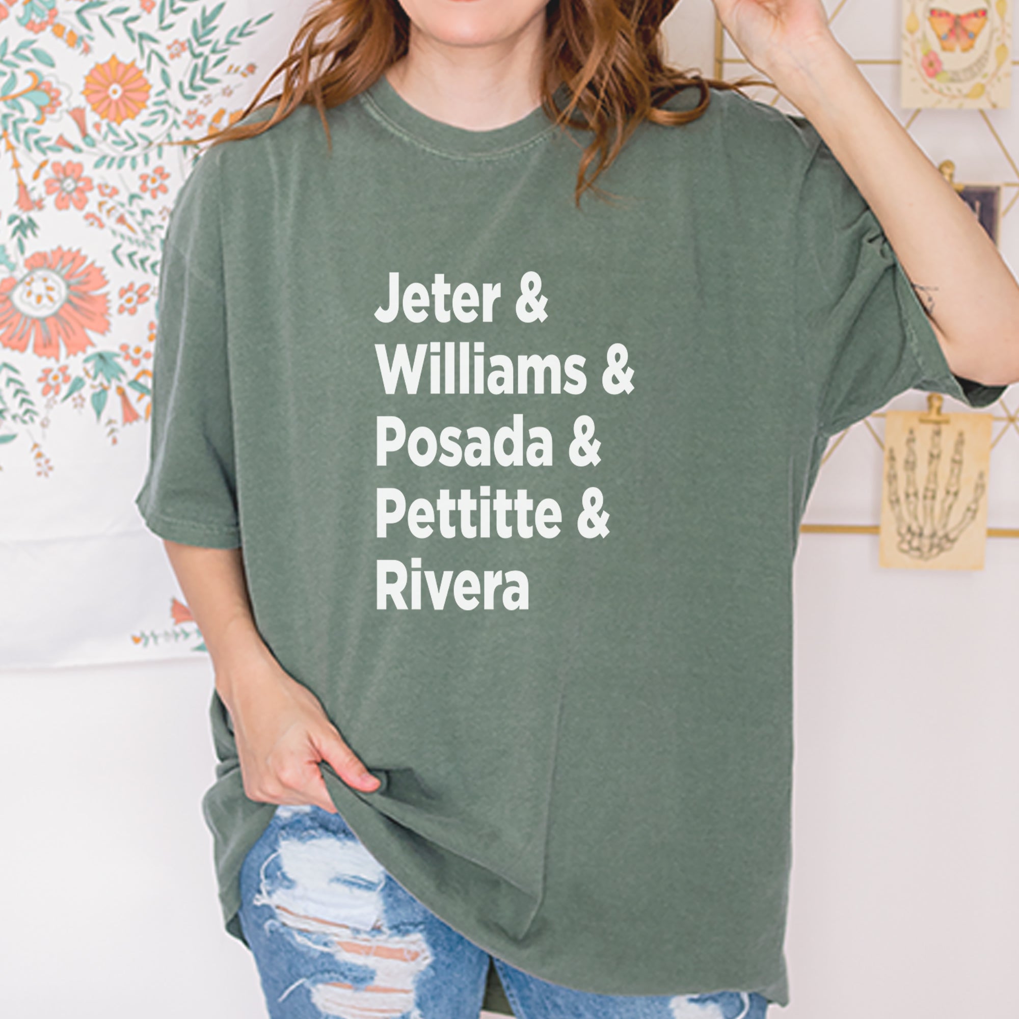 Jeter & Williams & Posada & Pettitte & Rivera Vintage Soft Unisex T-shirt 