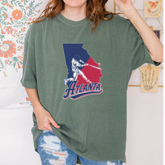 Atlanta Georgia Batter Up Vintage Soft Unisex T-shirt 