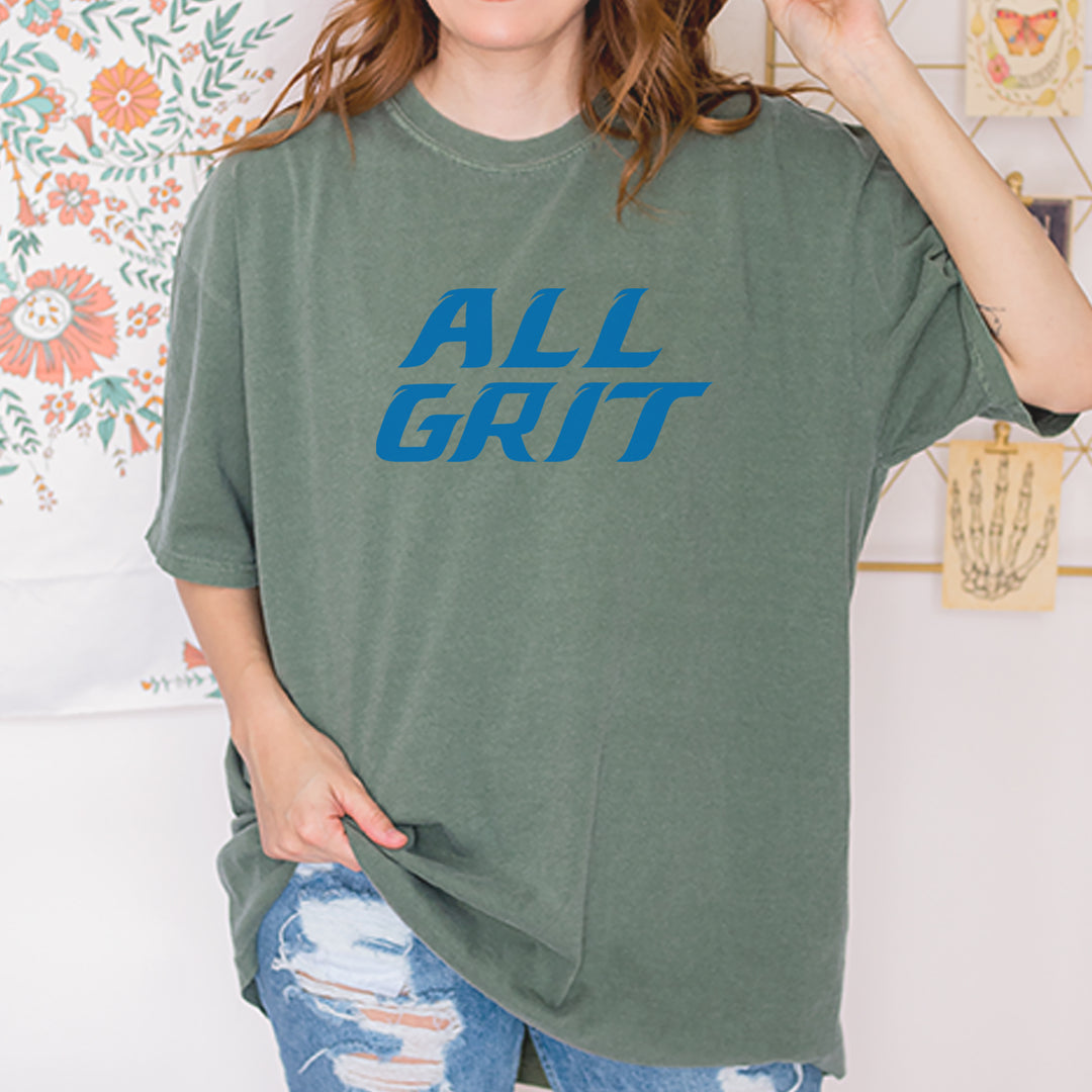 All Grit Detroit Football Vintage Soft Unisex T-shirt 