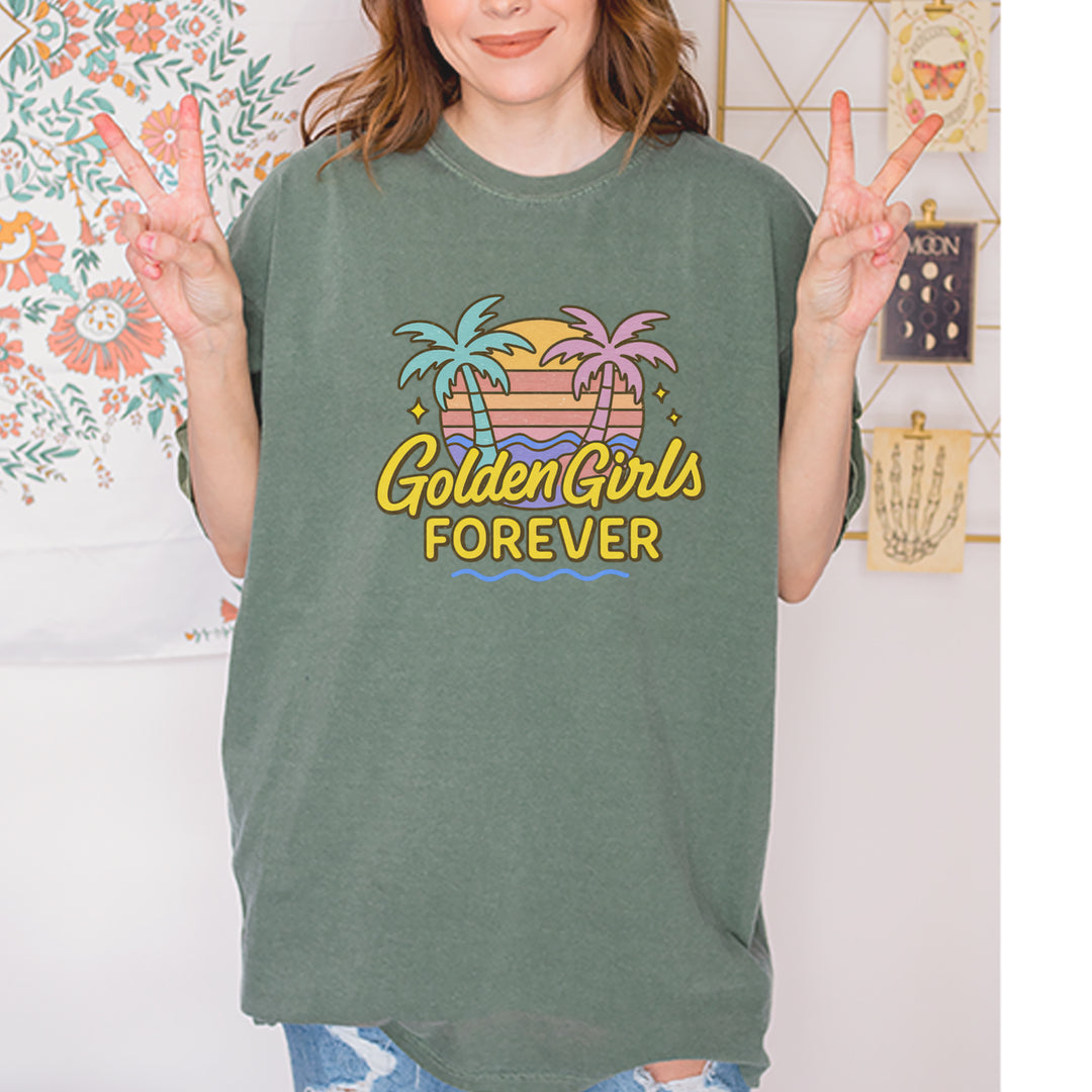 Golden Girls Forever Retro Sunset Vintage Soft Unisex T-shirt 