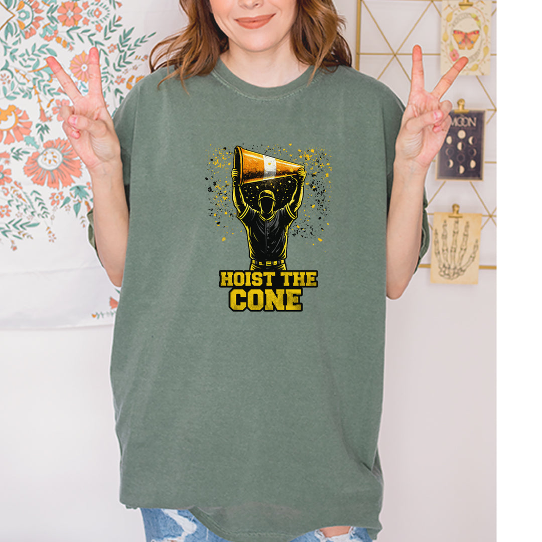 Hoist The Cone Pittsburgh Pride Vintage Soft Unisex T-shirt 