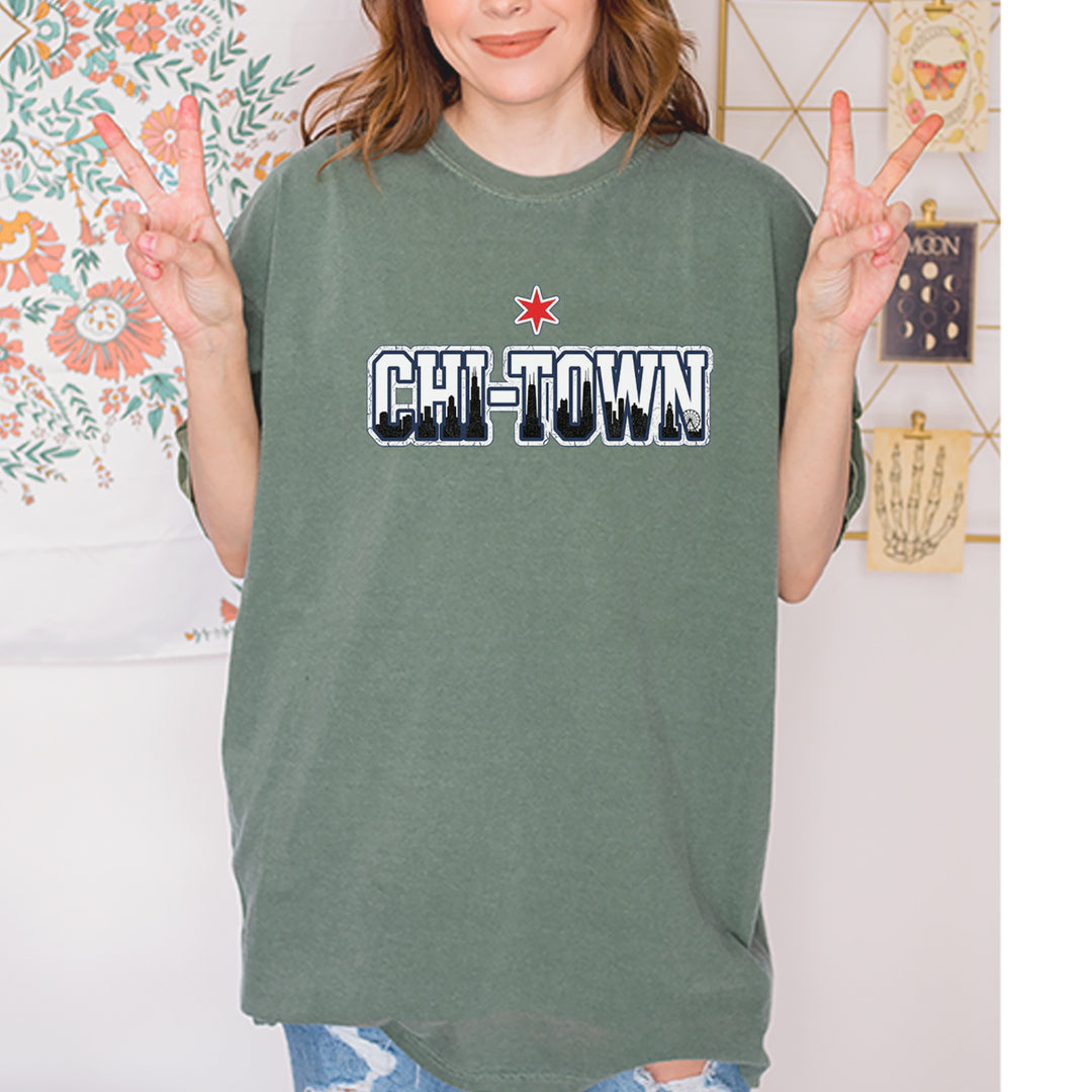 Chicago Chi-Town City Pride Vintage Soft Unisex T-shirt 