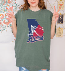 Atlanta Georgia Batter Up Vintage Soft Unisex T-shirt 