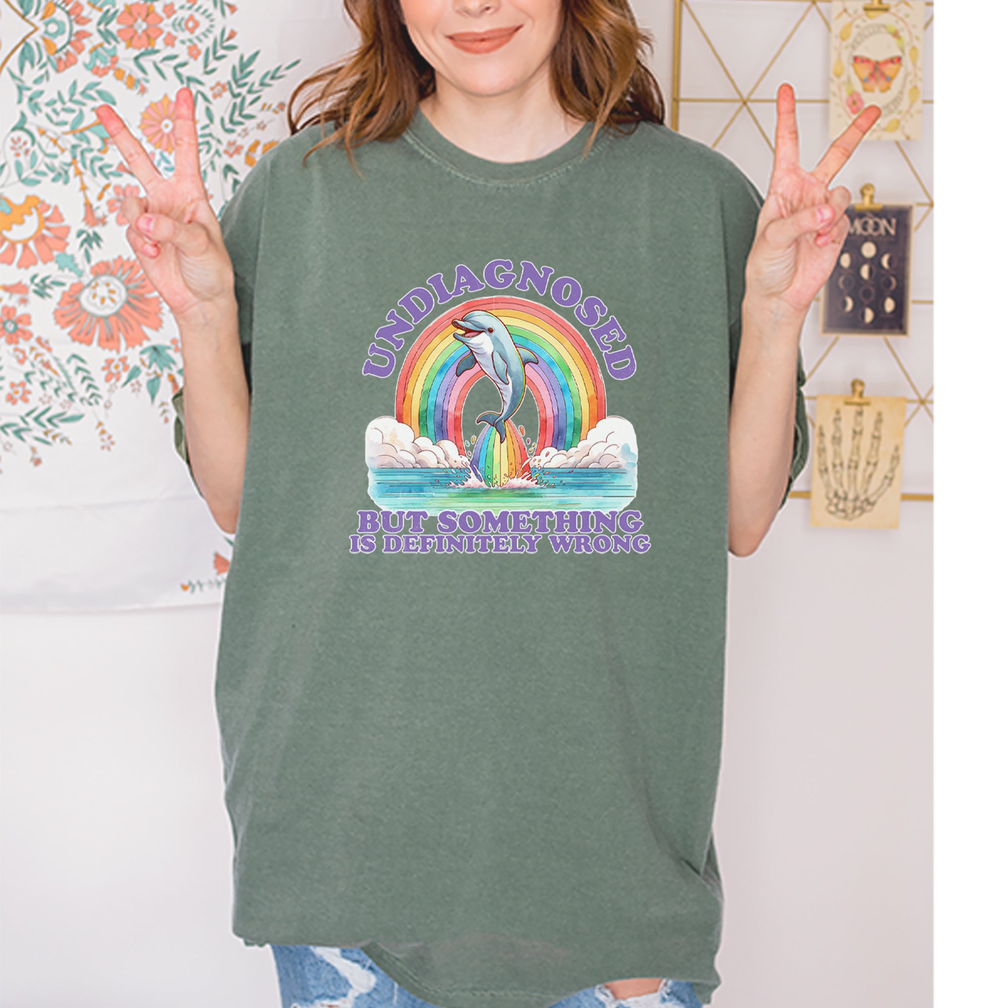 Undiagnosed But Something Is Definitely Wrong Vintage Soft Unisex T-shirt 