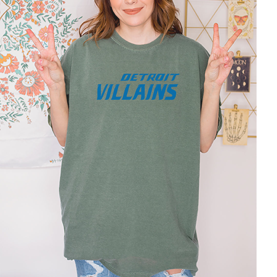 Detroit Villains Grit Football Vintage Soft Unisex T-shirt 