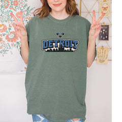 Detroit Motor City Retro Piston Vintage Soft Unisex T-shirt 